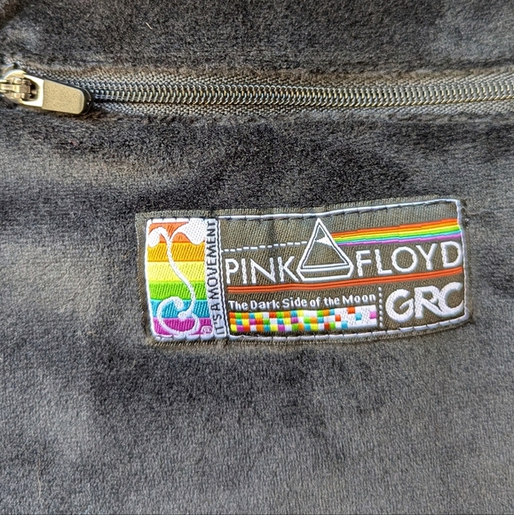 Grassroots Dark Side of the Moon Rainbow Velour Tracksuit Pants Joggers Small - Picture 6 of 10